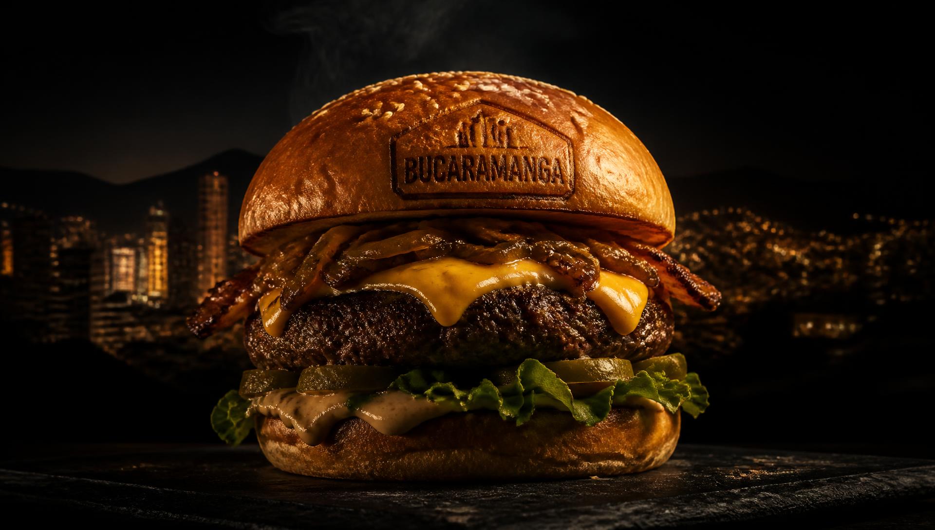 Hamburguesa artesanal santandereana
